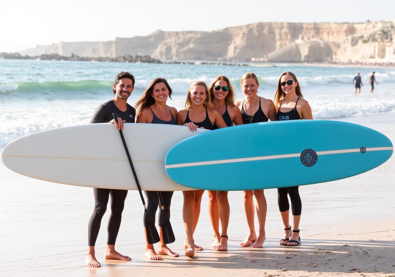 Equipo de instructores de paddle surf en Alicante